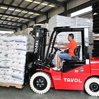 Harga Pabrik Forklift Listrik Lithium TAVOL 3 Ton 3.5 Ton FWD Spesifikasi Garpu 1350x160x100mm Ban Solid Ready Stock