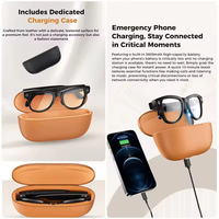 Gafas Inteligentes M02 Ultra con Cámara, Estuche de Carga Inversa de 3600 mAh, 32 GB, IA ChatGPT, Reconocimiento/Traducción de Objetos, Llamadas, Gafas de Sol