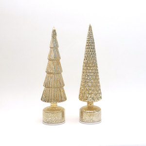 Decoraciones Navideñas <span class=keywords><strong>de</strong></span> Lujo, Árbol <span class=keywords><strong>de</strong></span> <span class=keywords><strong>Navidad</strong></span> <span class=keywords><strong>de</strong></span> Vidrio Soplado a Mano con Luces LED <span class=keywords><strong>para</strong></span> Mesa <span class=keywords><strong>de</strong></span> Fiesta en Casa, Adorno Navideño - Product Image 1