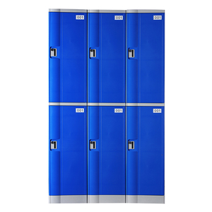 Armoire casier Toppla 6 portes en plastique ABS avec serrure électronique, idéale pour l'école, le rangement extérieur et les vestiaires, étanche - Meilleures ventes - Product Image 1