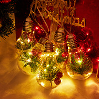 Guirlande lumineuse LED transparente de Noël avec aiguilles de pin intégrées, lumières féériques blanc chaud, décoration de fenêtre et d'arbre de Noël