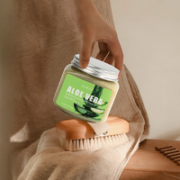 Exfoliante Corporal y Facial Suave 2 en 1 de 300G con Aloe Vera, Rosa, Coco y Aguacate, Nutritivo y Natural, Envío Rápido