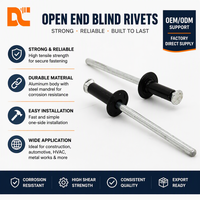 Rivets aveugles à extrémité fermée en aluminium de qualité supérieure, type DIN7337, colorés et décoratifs, pour boîtes à vin et projets d'emballage