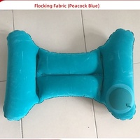 Coussin lombaire gonflable ultra-léger pliable en forme de H avec pompe intégrée