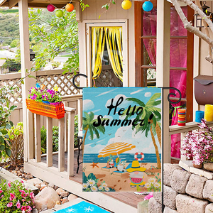 Produit promotionnel <span class=keywords><strong>livraison</strong></span> <span class=keywords><strong>rapide</strong></span> en 48h ananas 30x45cm bonjour été décor Double face pour <span class=keywords><strong>jardin</strong></span> extérieur drapeau <span class=keywords><strong>de</strong></span> <span class=keywords><strong>jardin</strong></span> personnalisé - Product Image 2
