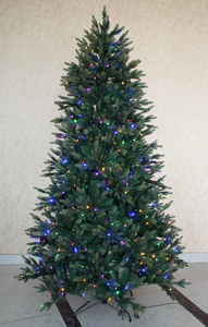 5Ft 6FT Factory Direct Premium PE Material de PVC Árbol de Navidad Fat 300led Árbol de Navidad artificial con <span class=keywords><strong>LED</strong></span> blanco cálido - Product Image 5