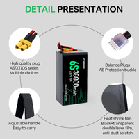 Batterie LiPo Qiqi à haute densité énergétique, modèles 6S 12S, capacités 94000mAh 38000mAh 88000mAh