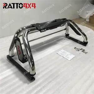 Ratto Stainless Steel New Style Basket Roof Rack And Roll Bar For Toyota Hilux And Revo Pickup