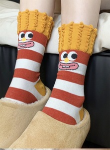 Venta al por mayor Funky Potato Animation Crew Calcetines Mujeres Único Colorido Divertido Antibacteriano Hecho Algodón Invierno - Product Image 5