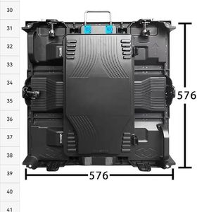 Module d'écran LED d'affichage extérieur P3 576MM*576MM à louer, avec connecteur magnétique étanche et remplissage de colle, luminosité 5000 cd/m² - Product Image 1