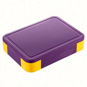 Boîte à bento multifonction pour enfants, en plastique, avec 5 compartiments, anti-fuite, sans BPA, écologique, micro-ondable, avec un motif de dessin animé mignon, idéale pour les cadeaux - Product Image 3