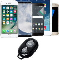 Control Remoto Inalámbrico BT para Cámara, Botón de Selfie para iPhone y Smartphones Android