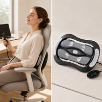 Masajeador Eléctrico Inteligente Ajustable para Espalda con 3 Niveles de Vibración, Pulso y Calor para Trabajadores de Oficina