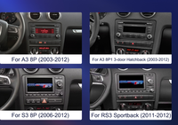 Autoradio Android Podofo 7 pouces pour Audi A3 Carplay/Android Auto GPS WIFI BT FM Vente en gros OEM/ODM Usine