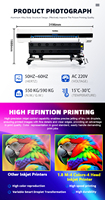 Imprimante jet d'encre à solvant écologique Hancolor i3200 pour Epson, traceur de bannières en vinyle flexible de 1,8 m, 3200 dpi, 38/h, imprimante automatique économique