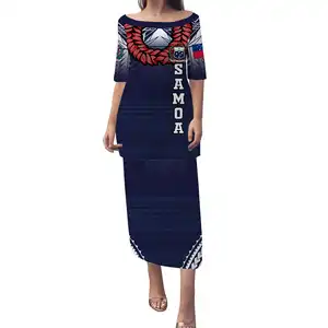 Phụ Nữ Bên Ăn Mặc Samoa Ala Fala Nghệ Thuật In Thời Trang Dresses 2022 Phụ Nữ Dropshipping Womens Dresses Bán Buôn Quần Áo 2022