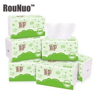 Rounuo heißer verkauf weiche pack gesichts tissue für baby pflege, 100% holz zellstoff, 2 lagen - Product Image 2