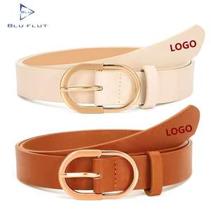 Cinturón de vestir para mujer, cinturón de hebilla de Pin personalizado Simple de alta calidad para mujer, cinturón de cuero personalizado para mujer - Product Image 1