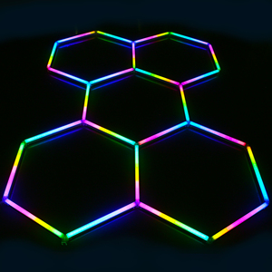 5hx Gid Energy Saving Full Color Diy Led <strong>Hexagon</strong> Honeycomb Car Workshop Garage <strong>Light</strong> Ceiling <strong>Panel</strong> - Product Image 6