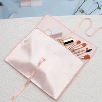 Pochette Cadeau Personnalisée en Satin Or Rose avec Logo pour Perruque Cheveux Sous-vêtements Grand Sac en Soie Enveloppe Sacs en Satin Personnalisés avec Logo