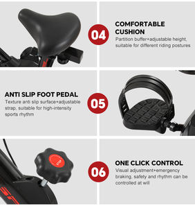 Equipo Profesional <span class=keywords><strong>de</strong></span> Gimnasio en Casa, <span class=keywords><strong>Bicicleta</strong></span> <span class=keywords><strong>de</strong></span> <span class=keywords><strong>Spinning</strong></span> Comercial Portátil para Ejercicio en Interiores, para <span class=keywords><strong>Bajar</strong></span> <span class=keywords><strong>de</strong></span> <span class=keywords><strong>Peso</strong></span>, Unisex - Product Image 5