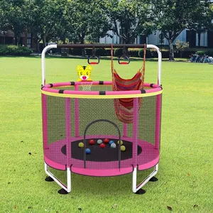 Zoshine per bambini al coperto all'aperto piccolo trampolino da salto per bambini trampolino con rete di sicurezza