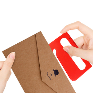 Pembuka surat kartu bisnis Logo kustom plastik bening <span class=keywords><strong>3</strong></span> dalam 1 pembuka huruf Pembuka surat panjang - Product Image 3