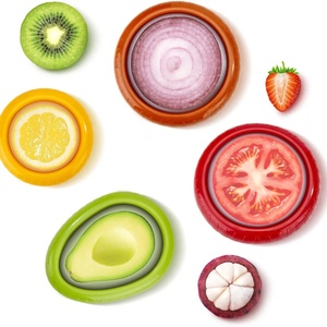 Contenedores de Silicona Reutilizables para Guardar Cebollas, Aguacates, Limones, Ajos y Tomates, Mantienen la Frescura, Económicos - Product Image 3