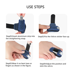 Attelle de doigt, manchon souple d'immobilisation attelle de main anneau de Support réutilisable Index cassé stabilisateur attelle de doigt en métal protecteur - Product Image 5