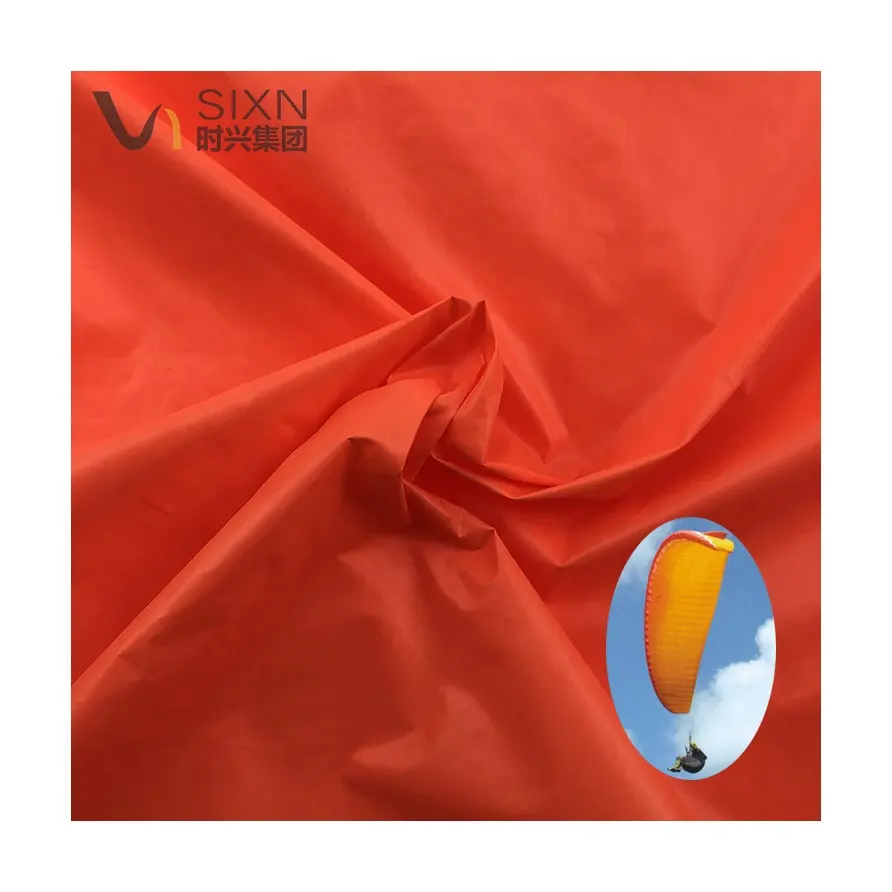 20D Nylon Taffeta Ripstop 380T 400T Oil Cire Finish Waterproof DWR Parachute Paraglider Fabric