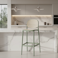 Chaise de salle à manger en plastique de style nordique avec dossier, haute qualité, universelle pour salle à manger, bar, café, espace de restauration intérieur