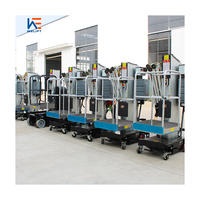 4 mètres 6 mètres 8 mètres 150Kg Prix bon marché Mât élévateur vertical Petit élévateur pour homme Élévateur hydraulique télescopique électrique à échelle