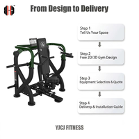 Máquina de Ejercicios Premium para Hombros con Brazos Separados, Asiento Ajustable y Resistencia Guiada para Gimnasio
