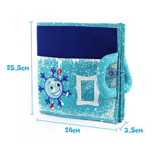 Se busca distribuidor para Montessori libro educativo suave bebé 0-3-6-12-18 <span class=keywords><strong>meses</strong></span> tacto sensación arrugado libro <span class=keywords><strong>de</strong></span> tela - Product Image 4