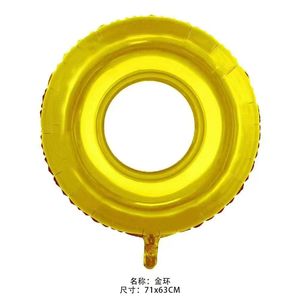 Globo de anillo de oro Sonics nuevo transfronterizo, anillo de oro para niños, diseño de <span class=keywords><strong>fiesta</strong></span> de cumpleaños, globo de papel de aluminio - Product Image 6