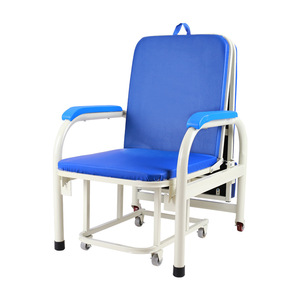 Dual-purpose <b>bed</b>/chair, single-person portable <b>folding</b> recliner, suitable for hospital wards, home use, office, and naps. - Product Image 3