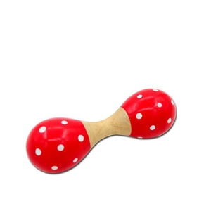 Maracas en bois colorées Montessori, instruments de musique éducatifs, jouets à hochet pour bébé, instrument de percussion Orff - Product Image 5