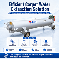 Déshydrateur centrifuge industriel pour tapis, machine mobile de séchage par centrifugation pour tapis
