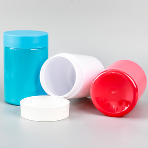360ml Blue/Red/White Glossy Cream <b>Jar</b> for <b>Herb</b> Food Storage - Food-Grade Material, Airtight Seal, Safe & Elegant for Dry Goods - Product Image 2