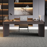 Juego de Mesa y Silla de Oficina de Madera de Fácil Montaje, Escritorio Pequeño para Oficina, Escritorio para Computadora, Muebles de Oficina Modulares de Lujo para el Hogar