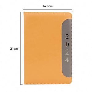 Customized Inner Diary Book Pages Pu Leather <b>Calendar</b> Monthly Daily <b>Planner</b> Pu Notebooks With Logo - Product Image 2