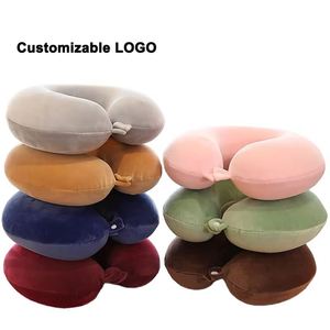 XDH172 Oreiller de voyage ergonomique en mousse à mémoire de forme en U, avec housse amovible et réglable, pour le cou et la sieste en avion – Meilleure vente - Product Image 2