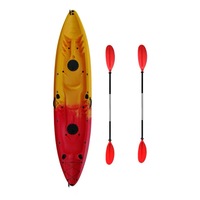 Kayak gonflable de 4 m avec coque en HDPE et pagaie pour la pêche et le canoë