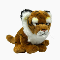 Colección de Peluches: Tigre, Elefante, Panda, Jirafa, Peluches Suaves para Niños, Regalo Educativo, Juguete