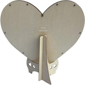 Wholesale <strong>Personalised</strong> Heart Wood <strong>Wedding</strong> <strong>Guest</strong> <strong>Book</strong> for <strong>Wedding</strong> Decorations <strong>Wedding</strong> Souvenirs - Product Image 4