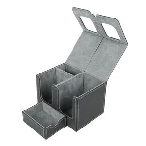 Boîte à cartes de jeu à double couvercle vertical à insertion frontale, à succès, pour cartes de jeu de société et TCG, avec fixation magnétique pratique - Product Image 1