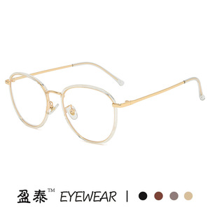 แว่นตาอิงไท่ทรงวงรี TR90 กรอบเต็ม ป้องกันแสงสีฟ้า เลนส์ใส สำหรับทุกเพศ สไตล์เกาหลี - Product Image 3