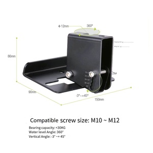 Sound Town 2-Pak Braket Speaker Pasang Dinding, Dapat Disesuaikan dengan Sudut Putar Penyesuaian Sepasang Speaker Pasang Dinding - Product Image 4
