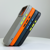 Vente en gros d'étuis de téléphone antichoc de qualité supérieure avec texture à pois, design minimaliste magnétique en TPU, 6 couleurs pour 17/16/15/14/13 Pro Max