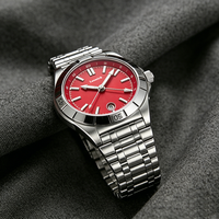 Montre mécanique pour homme de haute qualité, édition spéciale sport, 40 mm, verre saphir, affichage de la date, marqueurs lumineux, acier inoxydable, Reloj
